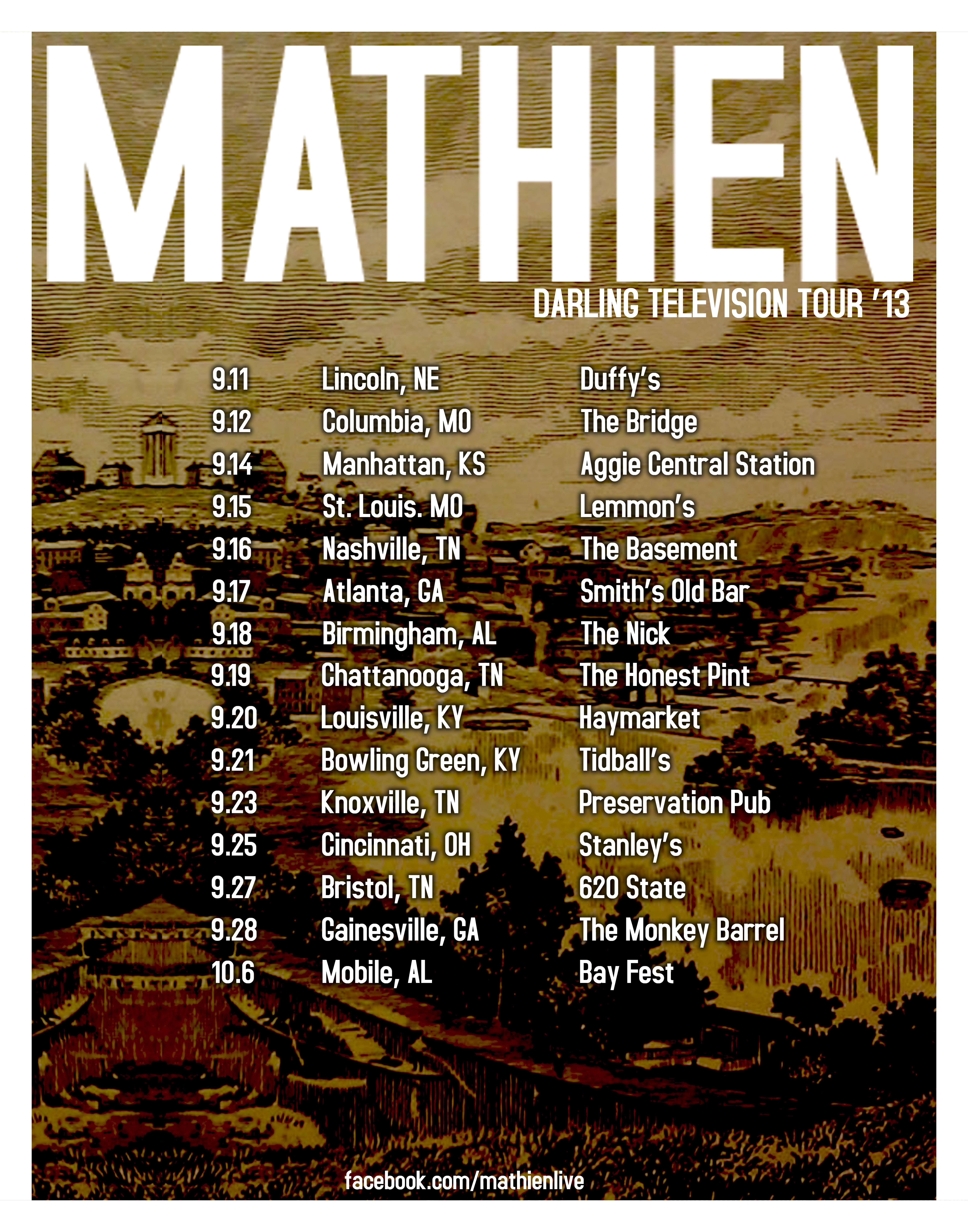 2013 Tour Poster